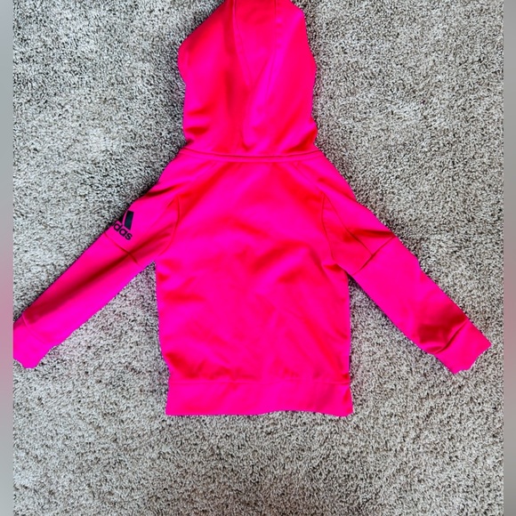 Adidas toddler tracksuit activewear jogger set pink and black 2 pieces size 2t - Picture 9 of 10